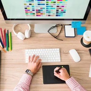 Ilustración representativa de técnicas de marketing digital utilizadas en redes y buscadores