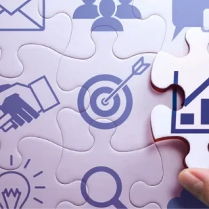 Ilustración representativa de técnicas de marketing digital utilizadas en redes y buscadores